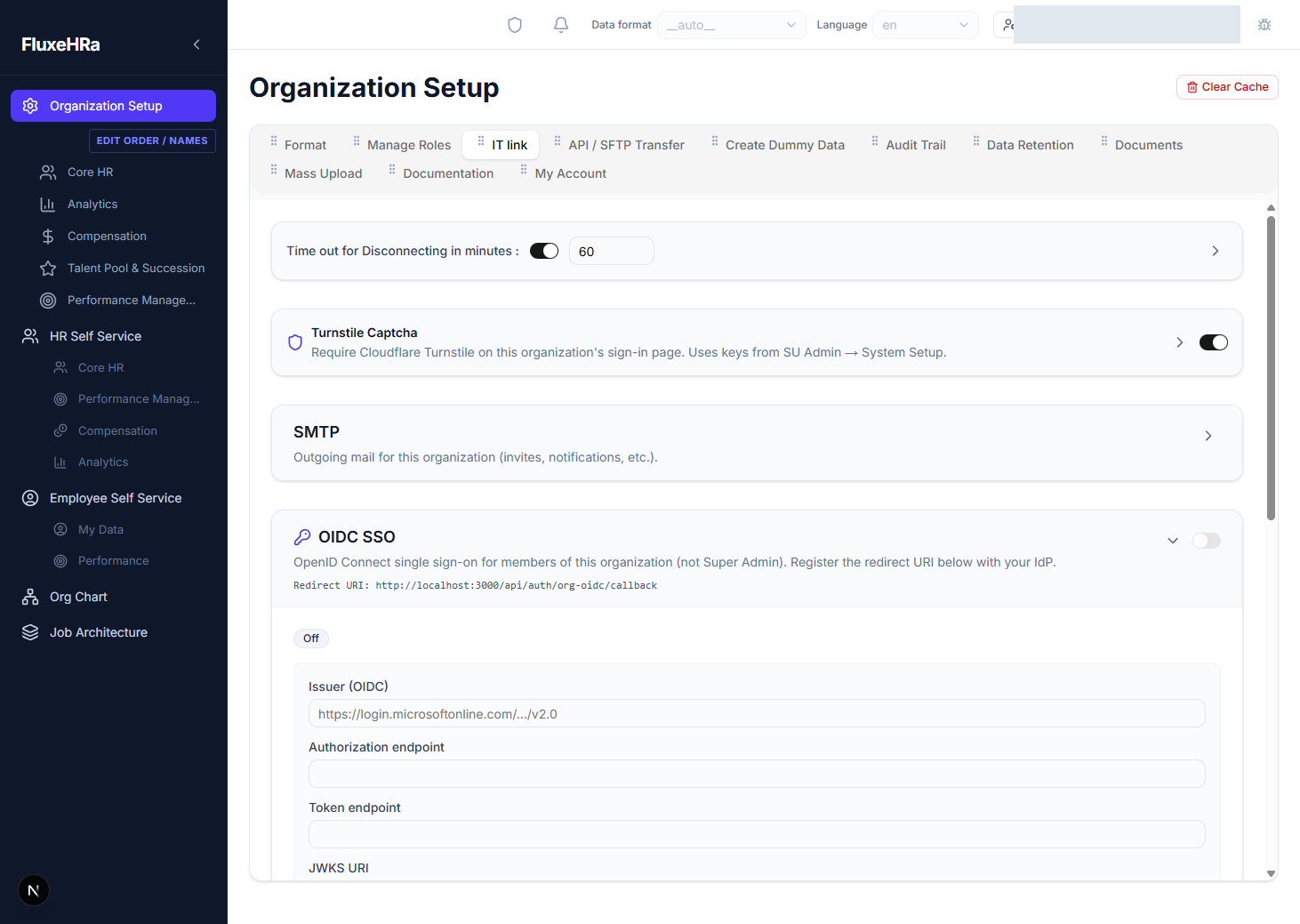 Organization OIDC SSO